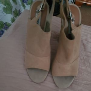 Steve Madden peep toe strapped Mule